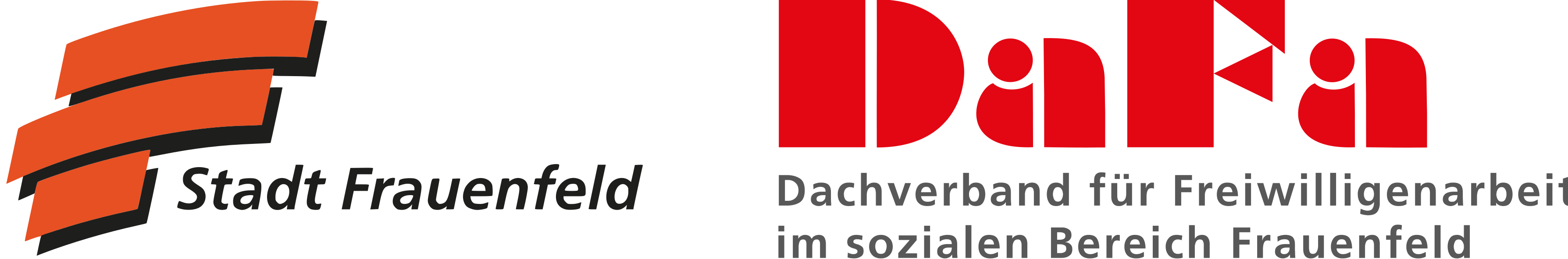 Logos von Stadt Frauenfeld und DaFa Dachverband für Freiwilligenarbeit Frauenfeld